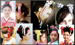 geisha hair ornaments