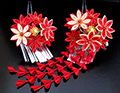 red maple kanzashi